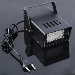 Stroboscope Luzes do Palco, DJ Strobe Luzes, Efeitos de Iluminação de Palco Branco, Disco Party Club, KTV, Plug UE, 220V AC, 3W, 24 LED - Image 5