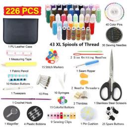 Kits de costura diy multi-função caixa de costura conjunto para a mão estofando costura bordado linha costura acessórios kits de costura - Image 3