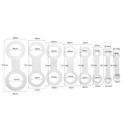 Acessórios de substituição para instrumentos de sopro, 8 peças, saxofone de sopro, buraco de som, ferramenta de nivelamento para alto/soprano/tenor, manutenção - Image 2
