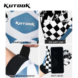 KUTOOK-Luvas antiderrapantes para goleiro, futebol americano, luvas de rugby, proteção palm pad, luvas de futebol, dedo cheio, luvas de beisebol - Image 3