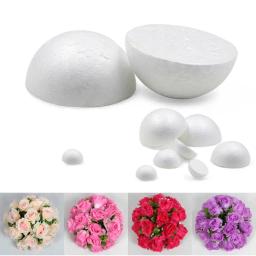 Hemisfério de isopor para festa de casamento, segurando flores, modelagem artesanal, bolas de poliestireno, decoração DIY, despedida de solteira - Image 3