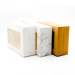 Conjunto de caixas brancas para doces e cupcakes, 6 peças, branco, presente de casamento, sobremesa, artesanato, embalagens com windows, copos, bolo, 6 suportes de cupcake - Image 5