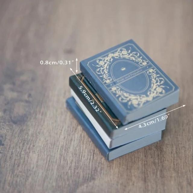 Conjunto de 4 Mini Livros Retro para Fotografia de Recém-Nascidos: Acessórios e Decorações Infantis
