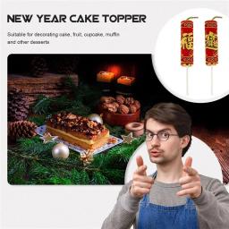 Adorável Bolo De Aniversário Ornamento, Favores De Festa, Sobremesa Topper, Inserir Cartões, Festa Festival, 10Pcs - Image 3