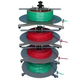 Ferramentas alimentadoras de fios rotativos Cabo de disco giratório Máquina de alimentação de bobina Máquina de corte de decapagem 1 2 3 4 Camadas - Image 5