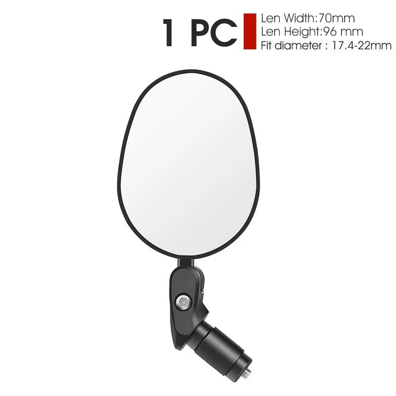 Oeste de bicicleta grande angular espelho retrovisor 360 rotação ajustável guiador espelho mtb ciclismo estrada espelho retrovisor - Image 1