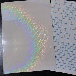Fita adesiva holográfica, 50 folhas de papel transparente, folha de plástico decorativa, estampagem a quente - Image 2