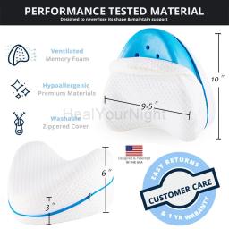 Almofada ortopédica de algodão memory foam, para ciática, costas, quadril, corpo, articulação, alívio da dor, coxa, casa - Image 6