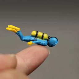 Estatueta modelo de cena em miniatura, Estatueta do mundo subaquático, Sea Explore Divers Decoração, Action Figures Brinquedos - Image 1