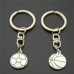 Chaveiros de metal para basquete, futebol, masculino, presente para homens e822/e823, 1 peça - Image 1