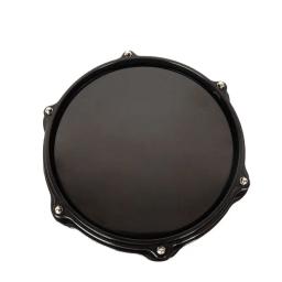 Black Dumb Drum Pad para instrumentos de percussão, treinamento prático, peças e acessórios, 10 em - Image 1