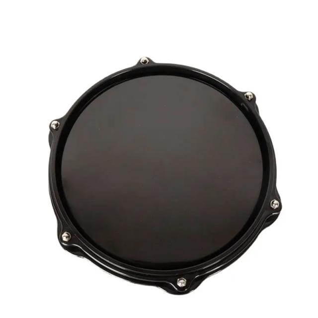 Black Dumb Drum Pad: Treinamento Prático para Percussão com 10 Peças e Acessórios Inclusos