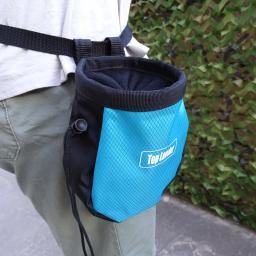 Saco de giz com cinto e bolso com zíper para escalada, saco multicolorido para fitness, academia, levantamento de peso, caça, bouldering, magnésia - Image 4