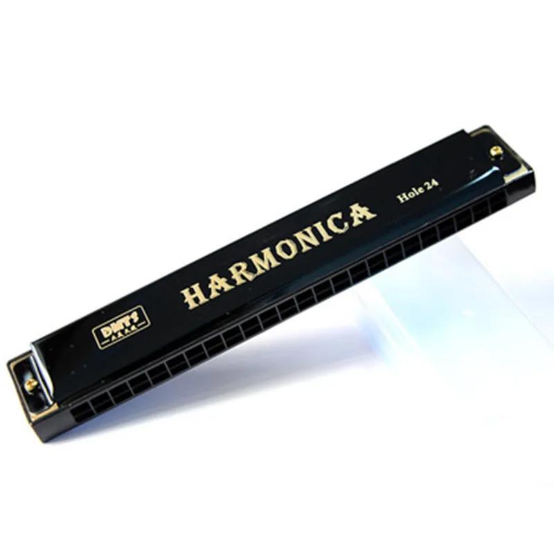 Boca harmônica cromática, C Key, 24 buracos, instrumentos musicais de sopro - Image 1