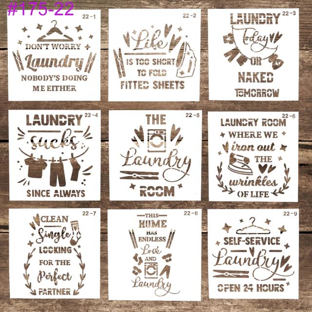 Estêncil de Fundo em Camadas de 15 cm para Pintura e Scrapbooking: Criatividade em Artesanato com Carimbos Decorativos e Cartões de Papel