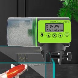 Alimentador automático inteligente dos peixes com lcd indica temporizador aquário alimentador do tanque de peixes dispensador de alimentação automática acessórios do aquário - Image 6