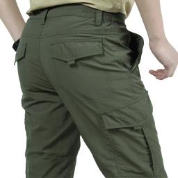 Calças de caminhada impermeáveis para homens, roupa ao ar livre seca rápida, alpinismo, pesca, exército, trekking, esporte, verão, 2020 - Image 1