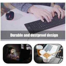 Teclado Dobrável de Silicone, Teclado Flexível, Com Fio USB, Portátil, Impermeável, PC, Notebook, 89-Teclas, 109 Chaves - Image 6