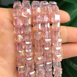 Alta qualidade cubo multicolorido contas de cristal austríaco solta forma quadrada contas de vidro para fazer jóias diy pulseira 2/3/4/6/8mm - Image 4