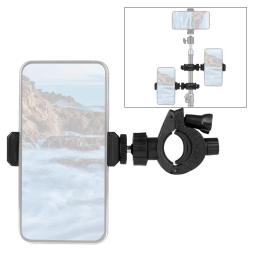 Suporte para celular com tampa, tripé ajustável com braçadeira para bicicleta e flash de led, para câmera de ação - Image 6