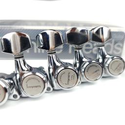 1 conjunto de bloqueio e sintonizador de guitarra elétrica, afinador de cabeças, pinos de ajuste de cordas, cromado, prata [feito em estilo coreano] - Image 3