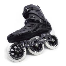 Profissional Inline Roller Skating Shoes, Mutável Velocidade Patines, Patins de Corrida Patinação Livre, 4*80 ou 3*110mm - Image 4