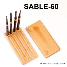 Artsecret-kit de pincéis de alta qualidade, conjunto de pincéis de arte em aquarela preto com virola de latão, abs e alça de alumínio - Image 6