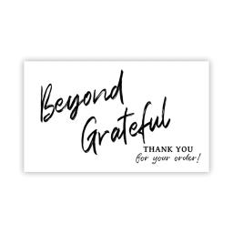 30 unidades/pacote obrigado rosa você cartão para apoiar a decoração do pacote de negócios "obrigado lindo" cartão de visita feito à mão com amor - Image 5