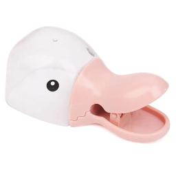 Colher de comida para animais de estimação multi-propósito, colher desenho animado de plástico com canal para cães e gatos, suprimentos de alimentação para animais de estimação, 1 peça - Image 1