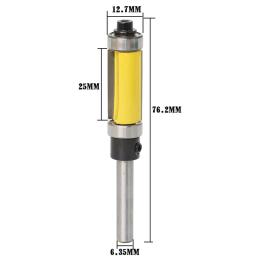 1 pc 1/4 "6.35mm shank fresa modelo de escultura em madeira guarnição roteador bit com 2" roteador longo cortadores carpintaria ferramenta cortador - Image 2