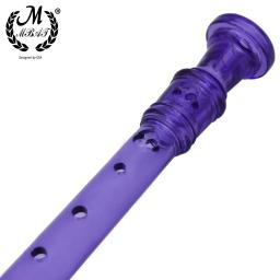 M mbat removível flauta abs agudos clarinete soprano gravador de madeira instrumento musical arco-íris sete cores com haste de limpeza - Image 4