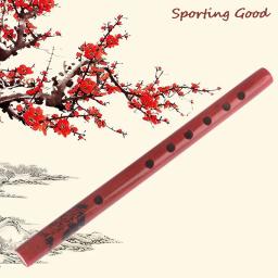 1pc chinês tradicional 6 buracos flauta de bambu vertical clarinete estudante instrumento musical de madeira cor para o presente das crianças - Image 1
