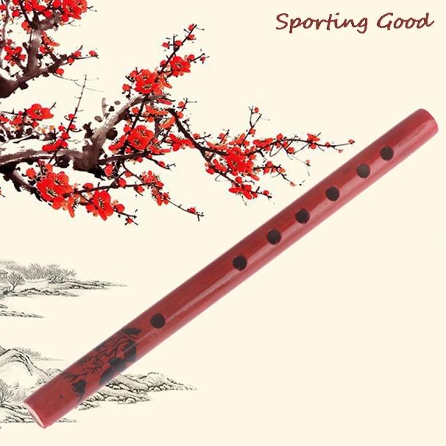 Flauta de Bambu Tradicional Chinesa de 6 Buracos - Instrumento Musical Vertical para Estudantes e Presentes Infantis