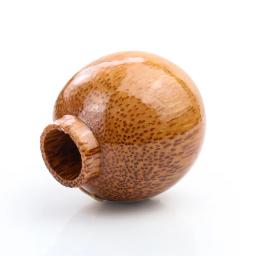 Madeira de coco bonito gato palito titular recipiente organizador artesanal requintado toothpick cotonete caixa armazenamento mesa decoração - Image 5