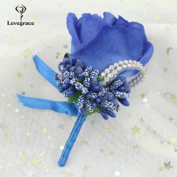 Buttonhole Flores para Homens e Mulheres, Broches De Rosa De Seda, Boutonniere para Senhoras, Groomsmen Do Noivo, Acessórios De Decoração De Festa De Casamento - Image 2