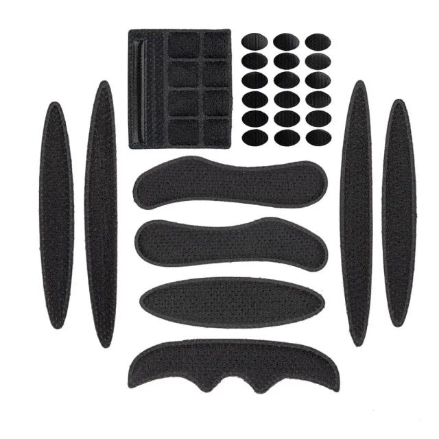 Conjunto Universal de Estofamento para Capacete com 27 Peças - Almofadas de Espuma para Bicicleta e Motocicleta