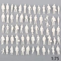Misto Pintado Figuras Em Miniatura De Plástico, Modelo De Trem Ferroviário, Brand New, 50 Pcs, 100Pcs - Image 5