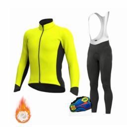 Calças compridas com 20d gel roupas de bicicleta inverno ciclismo jerseys 2022 novos ternos mtb dos homens velo térmico uniforme ciclismo conjuntos - Image 5
