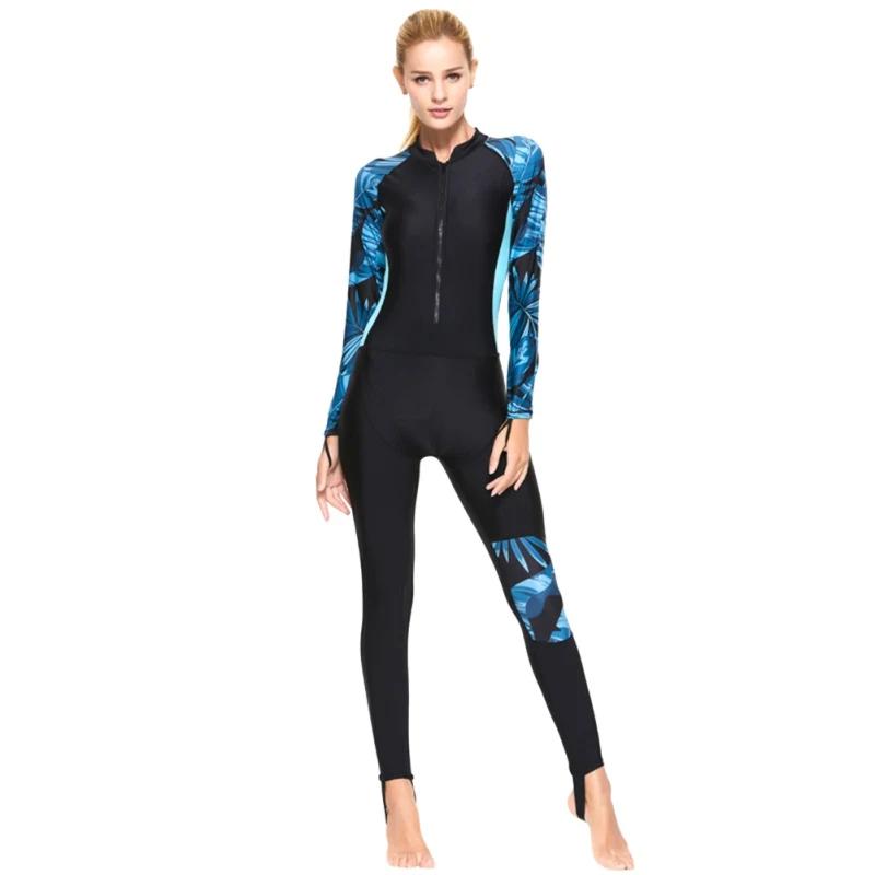 Roupa de mergulho de secagem rápida, peça única com proteção uv, roupa de mergulho com zíper manga comprida para mergulho - Image 1