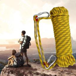 Corda de escalada estática, 50m, parede de árvore 10mm, equipamento de escalada ao ar livre, equipamento de sobrevivência, escape de incêndio, corda de segurança de resgate - Image 2