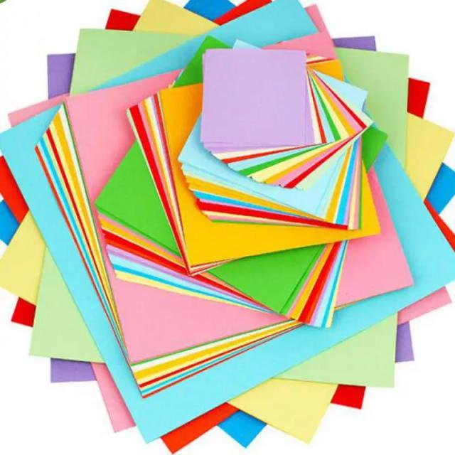 Kit de Scrapbooking DIY com 100 Peças Quadradas e Dupla Face para Decoração Artesanal 2021