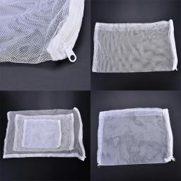 Bolsa de filtro para aquário, 5 peças, filtro de filtragem de meias para aquário, marinho, bolsa de malha com zíper para tanque de peixes, rede com zíper - Image 6