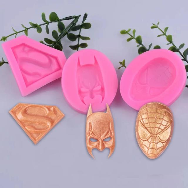 Moldes de Silicone para Doces e Cupcakes: Ferramentas de Artesanato para Bolos e Fondant com Temática de Desenhos Animados