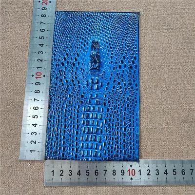 Couro Pressionado de Crocodilo Real para Artesanato - Material DIY para Capas de Telefone, Sapatos e Saco - 18,2x10,2 cm, 0,7 mm