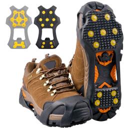 Novo 11 dentes de neve gelo apertos crampons para homens mulheres crianças inverno escalada anti deslizamento sapatos cobrir - Image 1