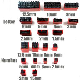 Alphabet Letters and Number Stamps Set, Steel Metal Punch Tool, DIY Leather Craft Decoration, Jewelry Logo Stamp, All Size, Box - Image 2