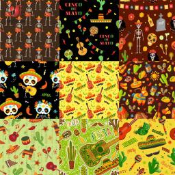 Tecidos de algodão estampados para decoração, coelho da páscoa 25x25cm, tecidos impressos para costura, acessórios faça você mesmo, lençol de tecido de colcha com 10 peças - Image 6
