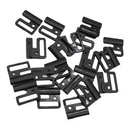 Conjunto de ganchos de plástico pretos, sutiã de pressão com fechos e fivelas deslizantes para costura de roupas íntimas, suprimentos para vestido de casamento, 20 peças/10 conjuntos - Image 1