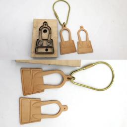 Molde de couro para artesanato, artesanato de couro fofo para modelagem de mala, decoração de pendurar, faca de corte, padrão de ferramentas de perfuração - Image 2