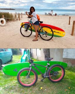 Suporte de bicicleta para prancha de surf, versão atualizada, suporte de bicicleta para assento, postes de bicicleta, scooter moped - Image 3